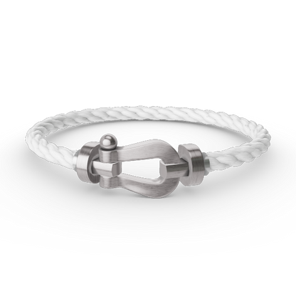 [⭐Hyrra Jewelry]FORCE LARGE HORSESHOE NO DIAMOND BRACELET SILVER