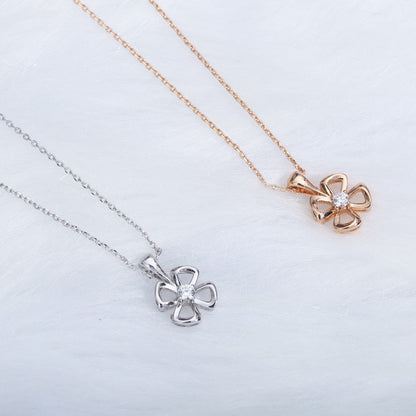 [⭐Hyrra Jewelry]FIOREVER NECKLACE DIAMOND CENTER