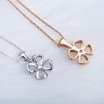 [⭐Hyrra Jewelry]FIOREVER NECKLACE DIAMOND CENTER