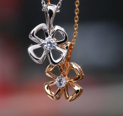 [⭐Hyrra Jewelry]FIOREVER NECKLACE DIAMOND CENTER