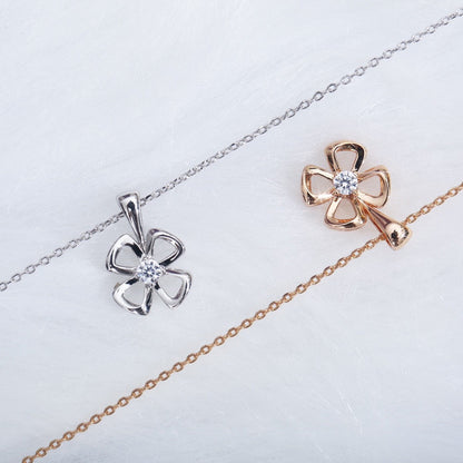 [⭐Hyrra Jewelry]FIOREVER NECKLACE DIAMOND CENTER