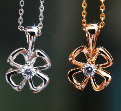 [⭐Hyrra Jewelry]FIOREVER NECKLACE DIAMOND CENTER
