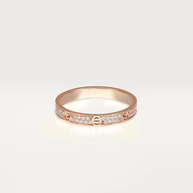 [⭐Hyrra Jewelry]LOVE RING 2.65MM DIAMOND