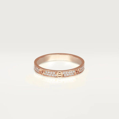 [⭐Hyrra Jewelry]LOVE RING 2.65MM DIAMOND