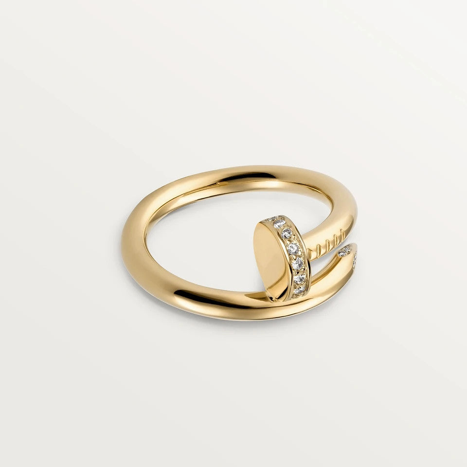 [⭐Hyrra Jewelry]JUSTE RING 2.65MM GOLD DIAMOND