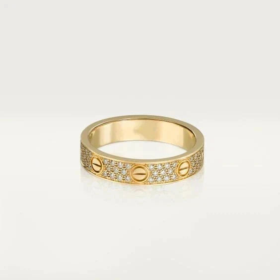 [⭐Hyrra Jewelry]LOVE RING 3.6MM DIAMOND PAVED